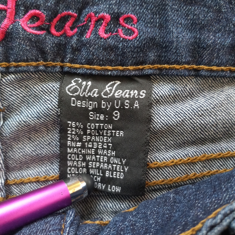 Ella Jeans size 9 skinny leg NWT - Picture 3 of 6